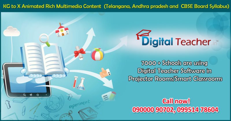 Digital teacher is an award winning digital content, smart class solution and being used in 7000 plus schools