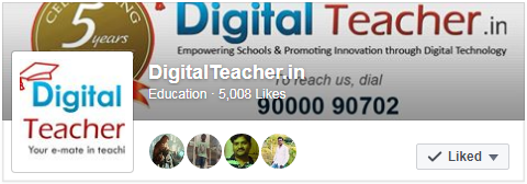 Digital teacher smart class 5000 facebook likes
