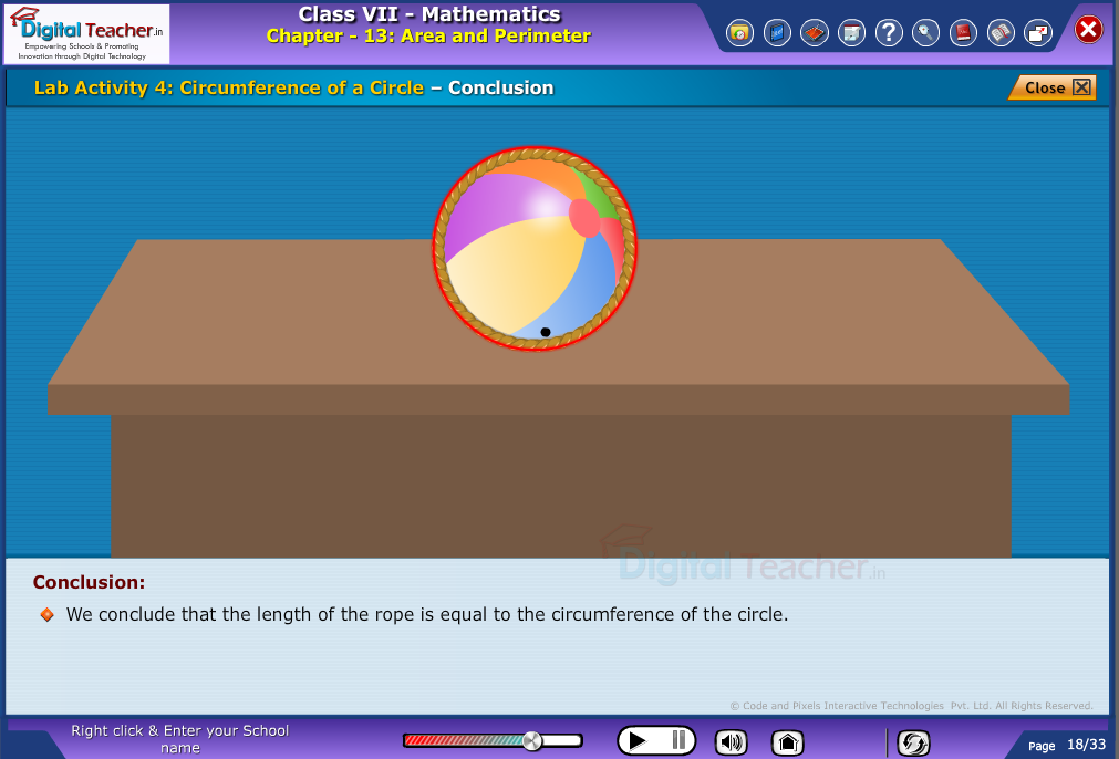 Circumference of a circle - conclusion