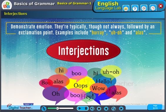 Interjection Point Digital Teacher Smart Class and English Language Lab Software Screenshots