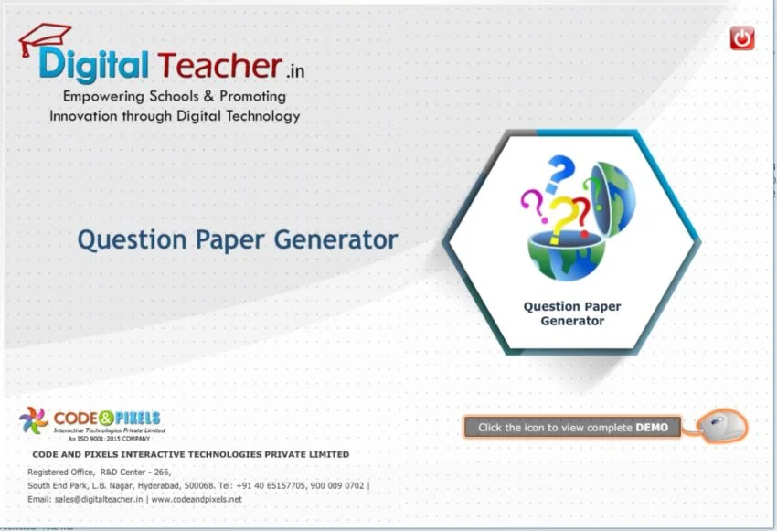 Question Paper Generator Tool | Smart Class