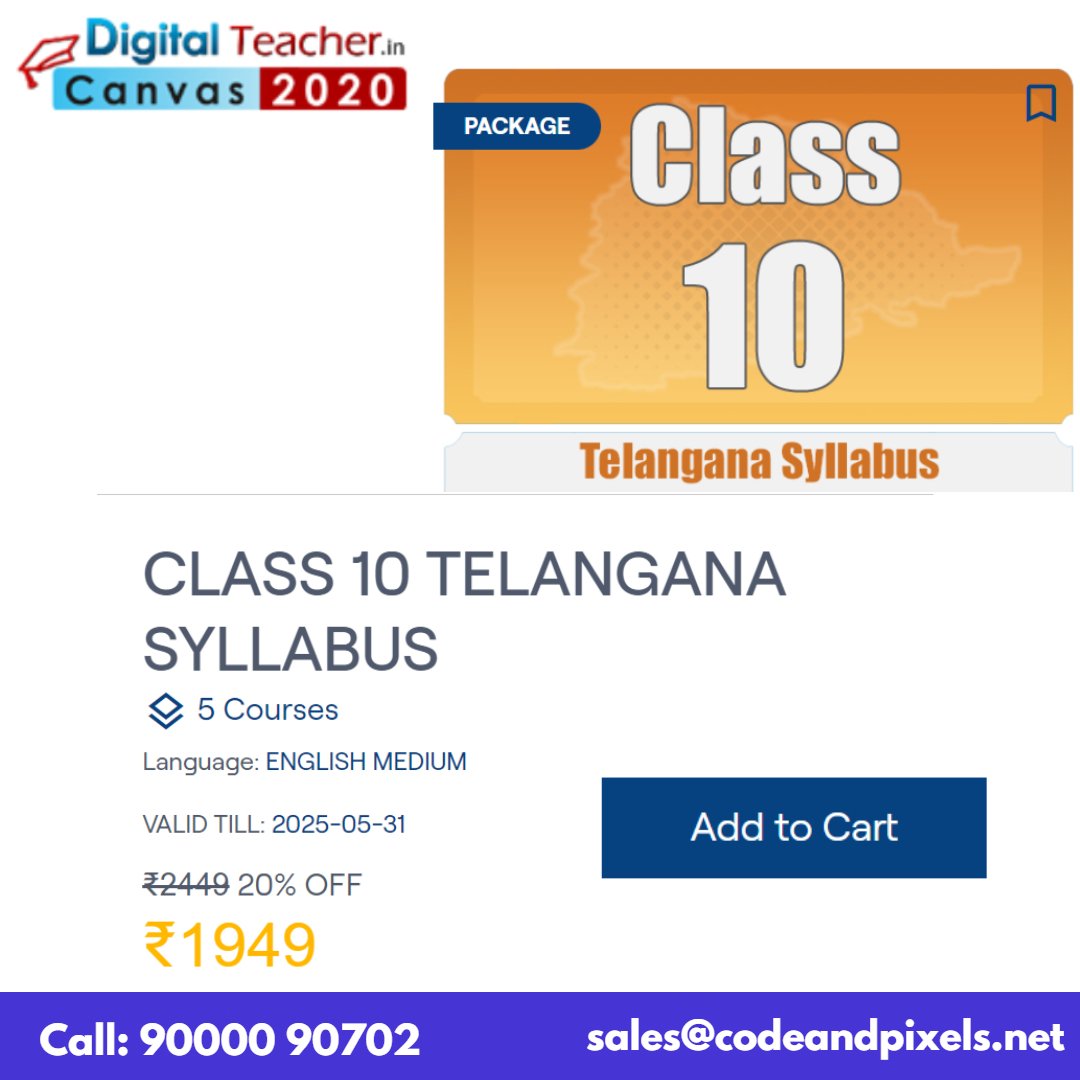 Telangana State Board Syllabus Animated video content. -Digital Teacher Canvas