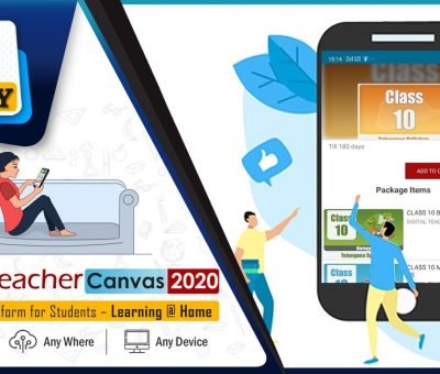 Online learning Platform for Students Digital Teacher Canvas