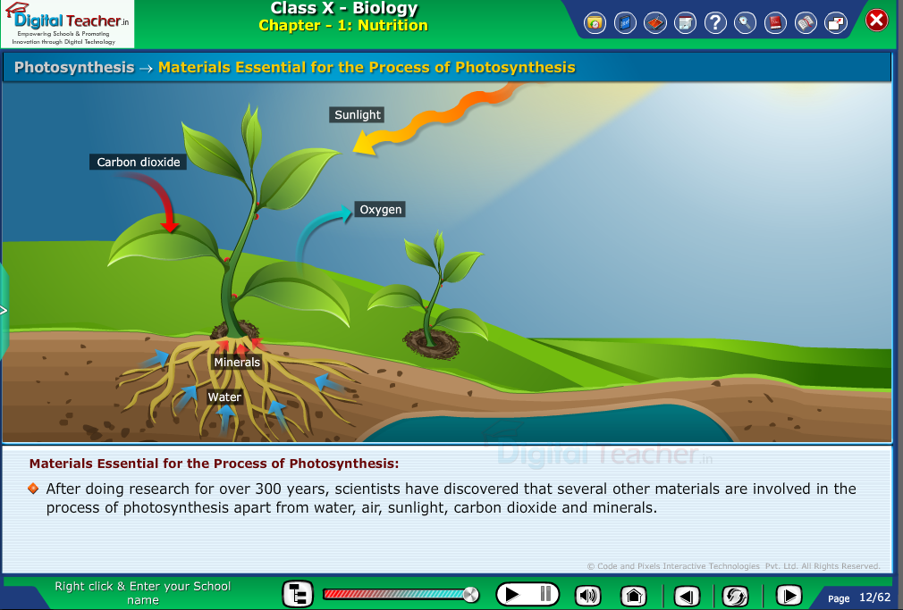 Digital teacher smart class presentation on photosynthesis process