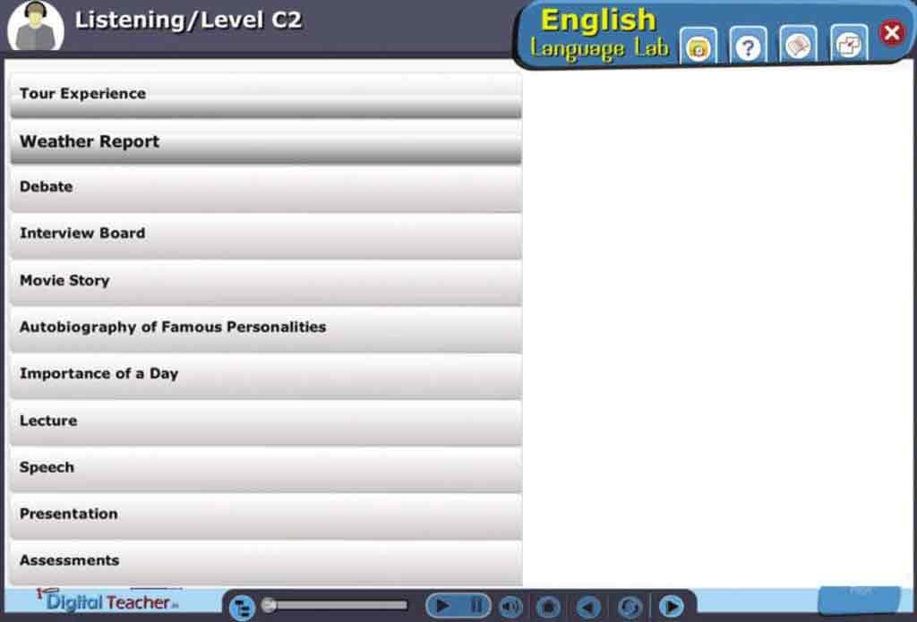 english language lab listening