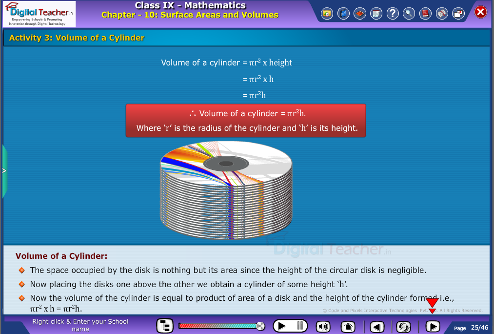 Volume of Cylinder