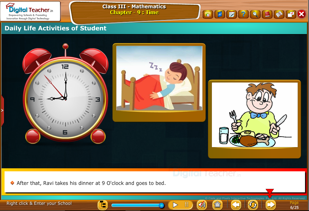 Class 3 Mathematics : Daily life Activities of Student