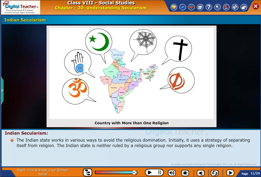 Smart class - social studies on defining Indian secularism 