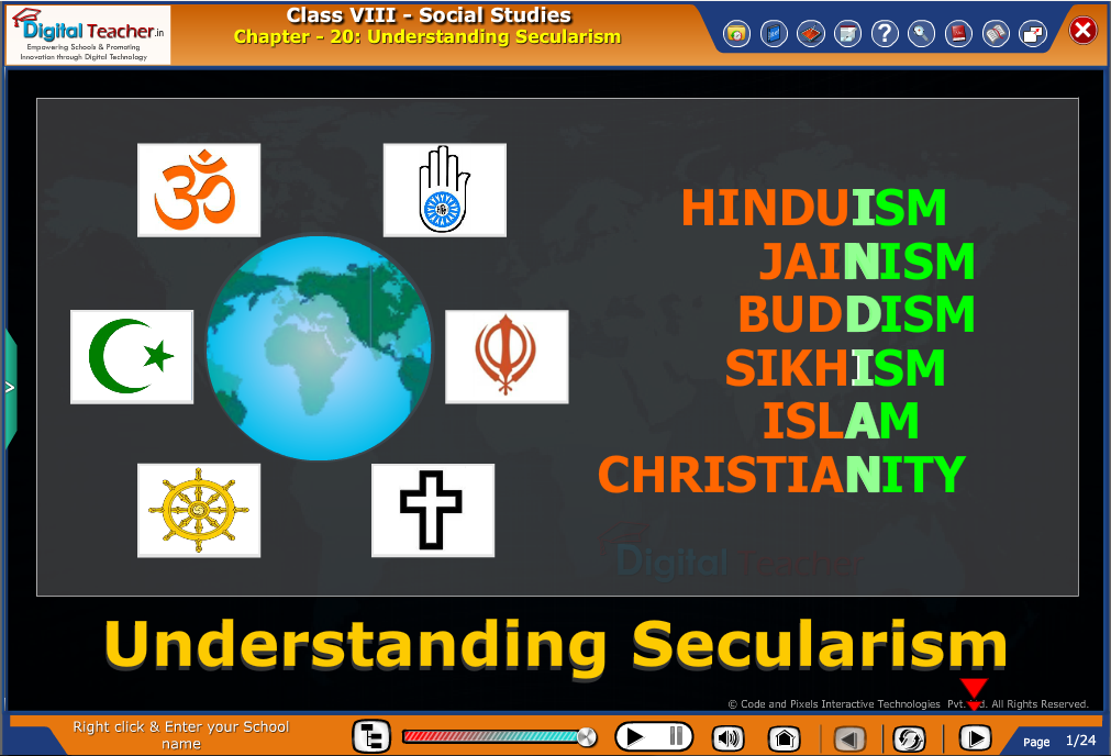 Smart class - social studies on defining and understanding secularism